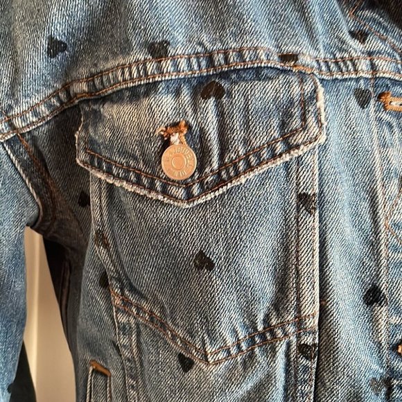 HEART-print Madewell Boxy Cropped Jacket - Picture 4 of 12